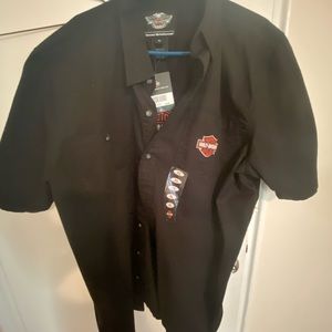 Harley Davidson button up shirt
